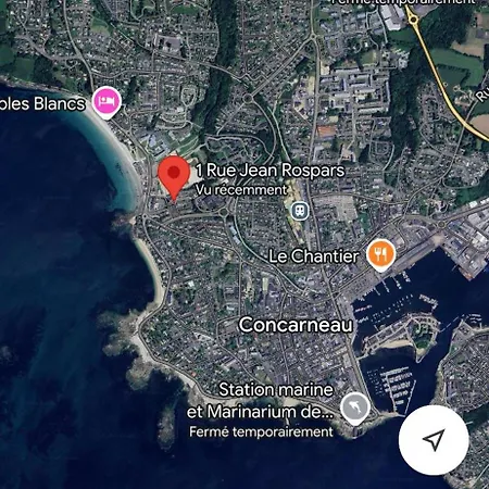 Apartment Perle Des Sables Blancs, Entier A 100m De La Avec Parking Prive Concarneau